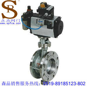 D643W-16P氣動(dòng)蝶閥、氣動(dòng)硬密封蝶閥SPD643W-16P、不銹鋼法蘭蝶閥